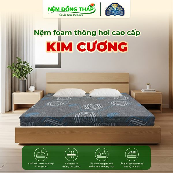 foam thong hoi cao cap kim cuong - nem dong thap
