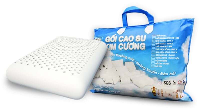 Gối Cao Su Kim Cương Ovany