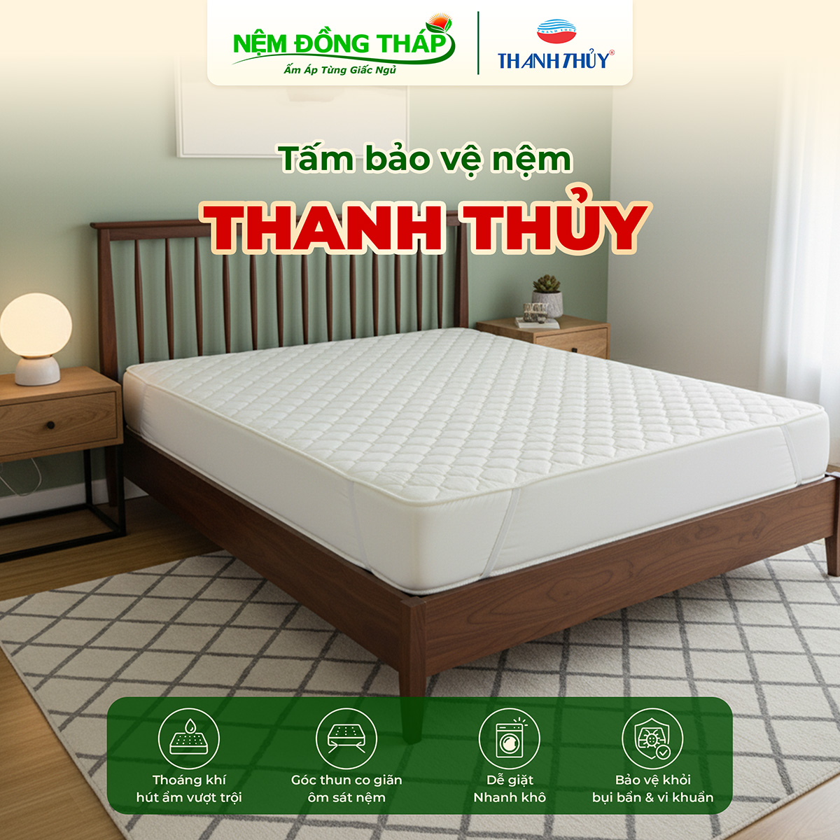 Tấm bảo vệ nệm Thanh Thủy