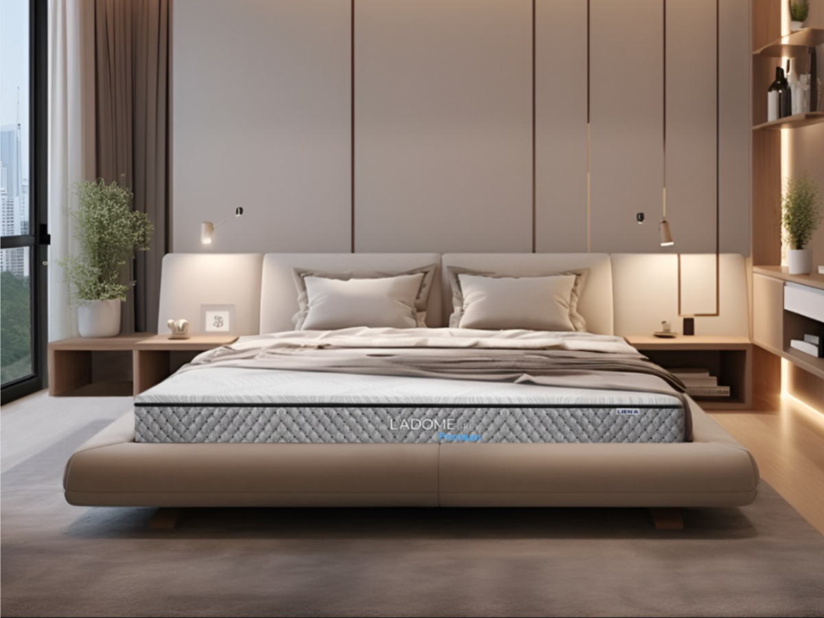 Nệm cao su thiên nhiên Liên Á L'ADome Grey Premium