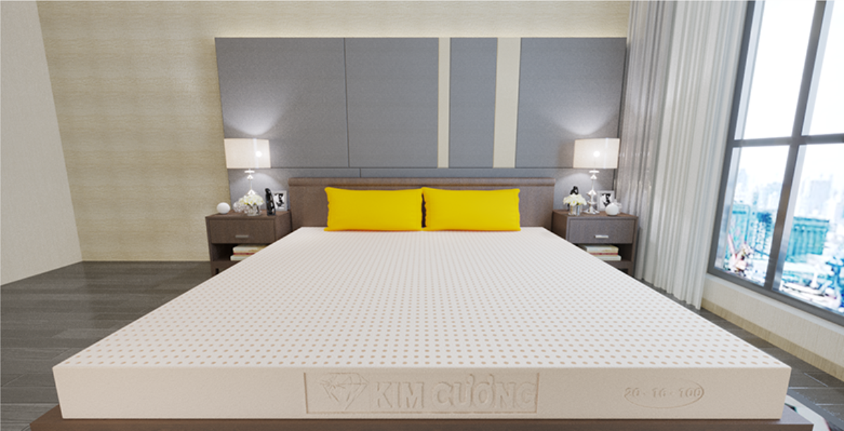 Nệm cao su thiên nhiên Kim Cương Happy Gold